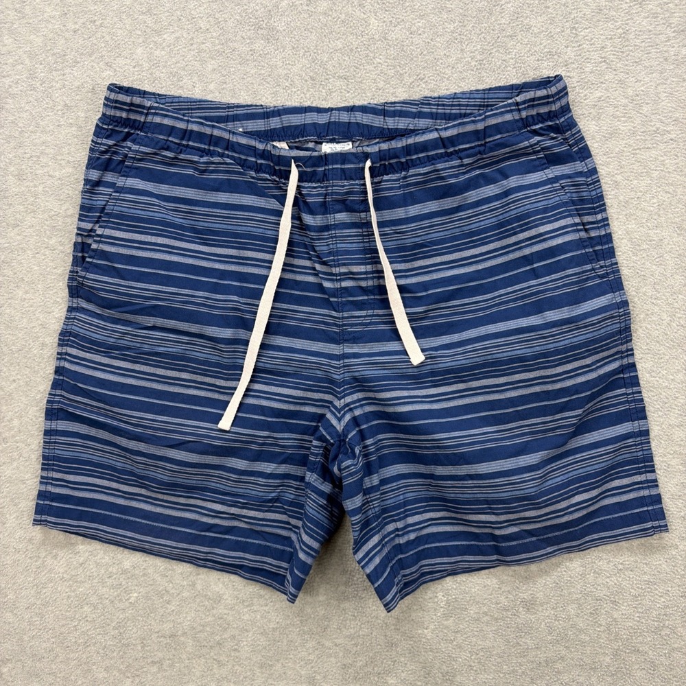 Southern Tide Shorts Mens Large Blue Striped Elastic Waist Preppy Beach Lounge‎